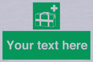 Custom sign safe condition Medical grab bag